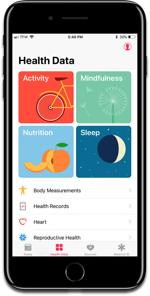Iphone health app image
